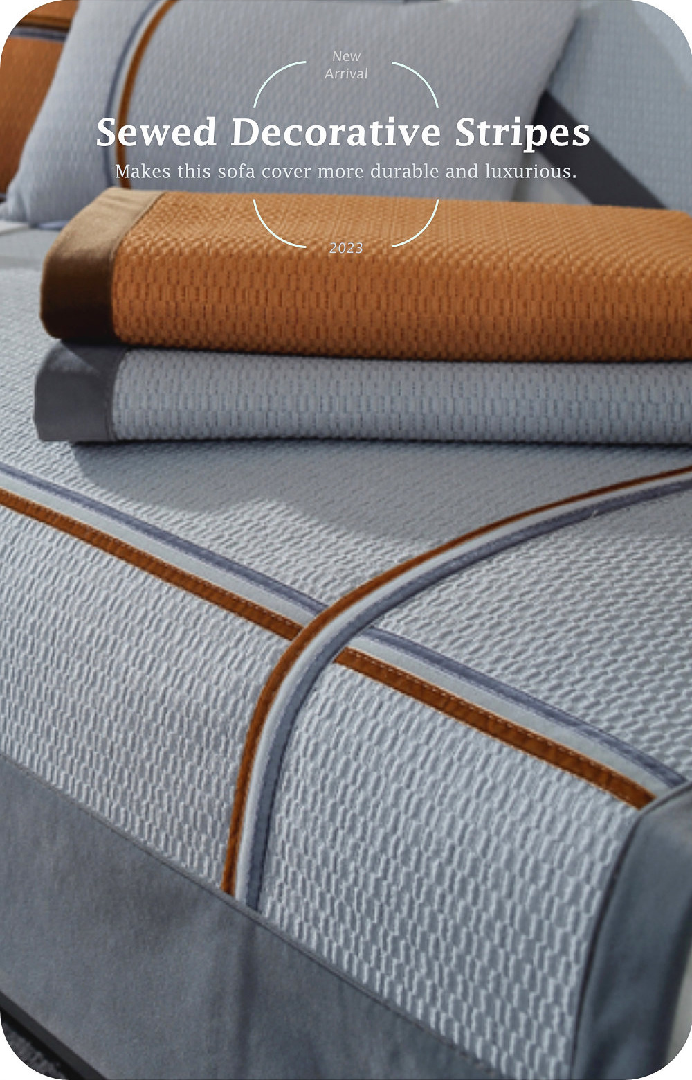 Cloud Brocade Sofa Cover-6